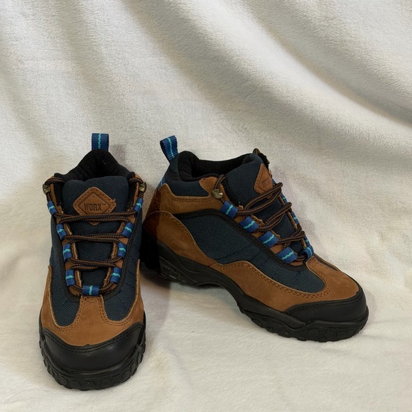 WORX by Red Wing Tan leather Steel Toe Safety Mid Boot Men's 6 Wide